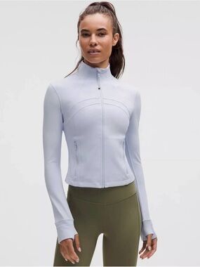 NEW LULULEMON DEFINE CROPPED JACKET SERENE BLUE SIZE 2